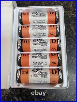 Complete 5 roll 2006 D State Quarters set CO NB NV ND SD, ORIGINAL Mint WRAPPED