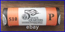 Complete 5 roll 40 COIN -2002 P State Quarters set MS, TN, OH, 1N, LA UNCIRCULATED