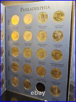 Complete 78 Coin Set (P&D) 2007-2016 Presidential Dollars in Folder