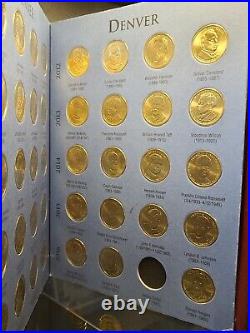 Complete 78 Coin Set (P&D) 2007-2016 Presidential Dollars in Folder