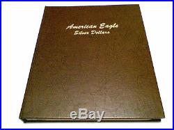 Complete American Silver Eagle Set 1986 2020, BU Hand Selected In Dansco Album