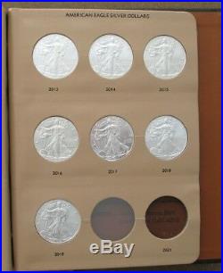 Complete American Silver Eagle Set 1986 To 2019 Gem Bu (34 Coins)