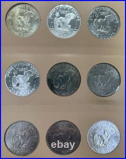 Complete BU Eisenhower Set including Proofs & Silvers in Dansco Album 33 Coins