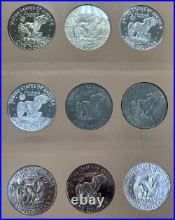 Complete BU Eisenhower Set including Proofs & Silvers in Dansco Album 33 Coins