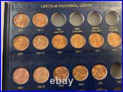 Complete BU/MS Set- Lincoln Memorial Cents 1959- 2023 in Whitman Album-No Proofs