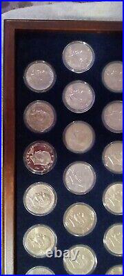 Complete Brilliant Uncirculated Eisenhower Silver Dollar Set-32 Coins 1971-1978