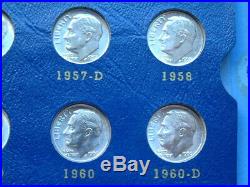 Complete Bu Silver Roosevelt Dime Set 1946 1964 Pds Blast White Coins