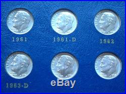 Complete Bu Silver Roosevelt Dime Set 1946 1964 Pds Blast White Coins