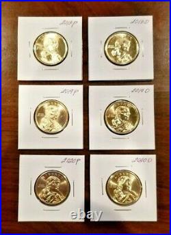 Complete Cir. 44 Coin Set! (2000-2021 P&D) Sacagawea Native American Dollars