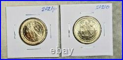 Complete Cir. 44 Coin Set! (2000-2021 P&D) Sacagawea Native American Dollars