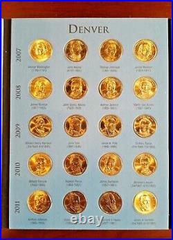 Complete Cir. Set 2007-2016-2020 (P&D) Presidential Dollar (80) Coins with Bush