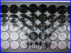 Complete Circulated Set Of Kennedy Half Dollars 1964-2022-p&d