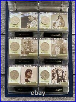 Complete Collection Set Sacagawea Golden Dollars + Display Binder 2000 2020