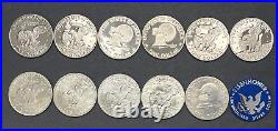 Complete Eisenhower Dollar PROOF SET 1971-1978 11 Coins FIVE are 40% SILVER