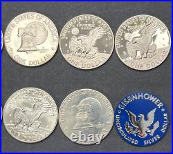 Complete Eisenhower Dollar PROOF SET 1971-1978 11 Coins FIVE are 40% SILVER