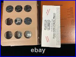 Complete Eisenhower Dollar Set 1971-78 in New Dansco Album 32 coins