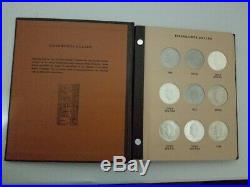 Complete Eisenhower Dollar Set With Proofs In Dansco Album 32 Coins With Silver