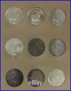 Complete Eisenhower Dollar set P D & Proof 1971-1978 32 coins Dansco with slip UNC