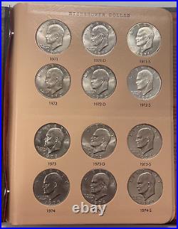 Complete Eisenhower Dollars Set 23 Coins 1971-1978 PDS with PROOFS Dansco Album