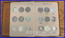 Complete Eisenhower Silver Dollar Set Bu & Proof All 32 Coins Housed In A Dansco