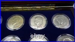 Complete Eisenhower with 4 40% silver Dollar 20 Coin Set 1971-1978 Z767