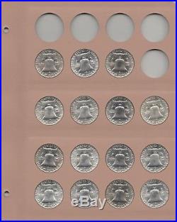 Complete Franklin Half Dollar Set 1948-1963 BU 35 Brilliant Uncirculated Coins