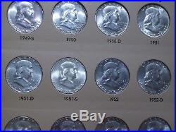 Complete Franklin Half Dollar Set 1948-1963 BU 35 Brilliant Uncirculated Coins