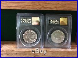 Complete Franklin Silver Half Dollar Set PCGS OGH Old Green Holders FBL