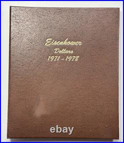 Complete IKE Eisenhower Dollar Set 1971-1978 23 Coin PDS with PROOF Dansco Album