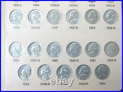 Complete Jefferson Nickel Set 1938-1964 PDS Choice Unc Toned Dansco Album Q2AM