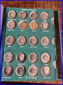 Complete Kennedy BU Half Dollar Set in Albums 1964-2021 pds with silvers