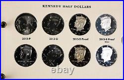 Complete Kennedy Half Set 1964-2014 with Proofs+ Silver in Three Archival Albums