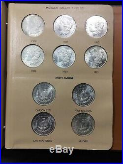 Complete Morgan Dollar Date Set In Dansco Album 7171 32 Coins Unc