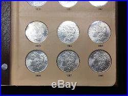 Complete Morgan Dollar Date Set In Dansco Album 7171 32 Coins Unc