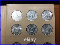 Complete Morgan Dollar Date Set In Dansco Album 7171 32 Coins Unc