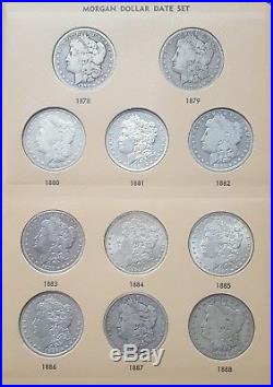 Complete Morgan Silver Dollar Date Set 1878 to 1921 32 Coins Unc
