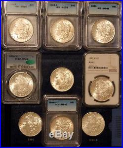 Complete Morgan Silver Dollar Set VERY High Grade