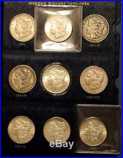 Complete Morgan Silver Dollar Set VERY High Grade