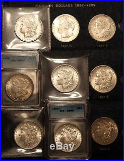 Complete Morgan Silver Dollar Set VERY High Grade