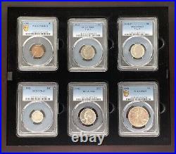 Complete Original 1942 Proof Set 6 Coin PCGS Beautiful Coins