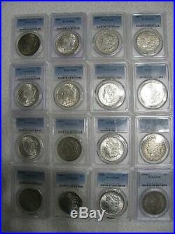 Complete PCGS Graded 117 Coin Morgan Silver Dollar Set