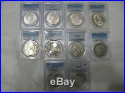 Complete PCGS Graded 117 Coin Morgan Silver Dollar Set
