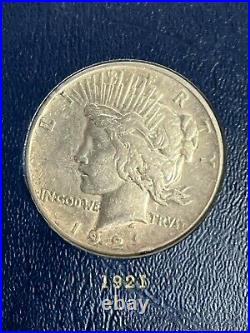 Complete Peace Silver Dollar Set 1921-1935 Average to Uncirculated