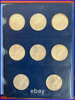 Complete Peace Silver Dollar Set 1921-1935 Average to Uncirculated