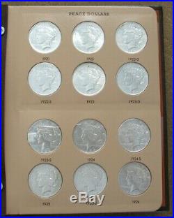 Complete Peace Silver Dollar Set 1921-1935. Ch/gem Bu