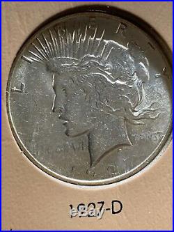 Complete Peace Silver Dollar Set 1921-1935 Xf Au Ms 1921 1928 1934-s 11