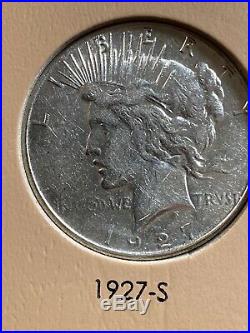 Complete Peace Silver Dollar Set 1921-1935 Xf Au Ms 1921 1928 1934-s 11