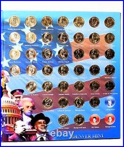 Complete Presidential Dollar Set 80 Coins P And D Album Folder