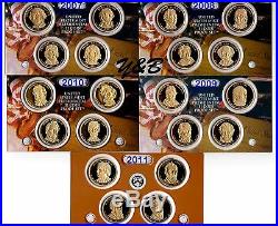 Complete Presidential dollar 2007 2015 S Proof set (each president) 36 coins
