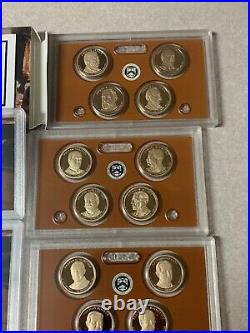 Complete Presidential dollar 2007 2016 S Proof set (each president) 39 coins